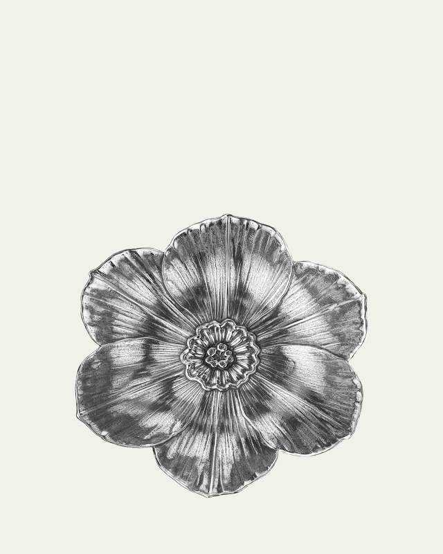 Narcissus Sterling Silver Flower Bowl